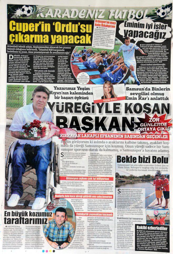 Hürriyet Karadeniz Samsunspor Köşe Yazılarım…