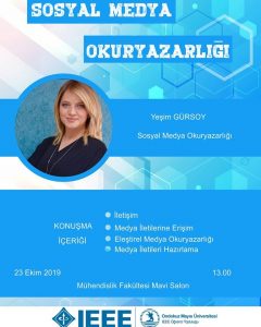 Sosyal Medya Okuryazarlığı Konferansı Ondokuz Mayıs Üniversitesi Sosyal Medya Okuryazarlığı Konferansı Ondokuz Mayıs Üniversitesi görseli