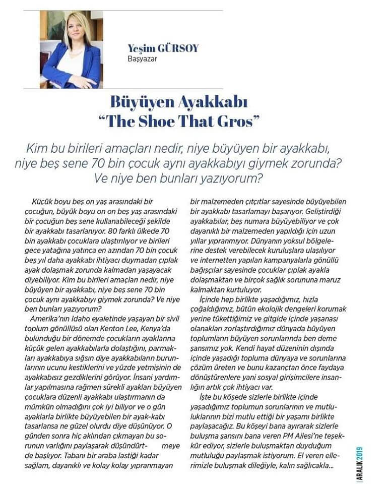 PM Dergisi: Büyüyen Ayakkabı PM Dergisi: Büyüyen Ayakkabı görseli